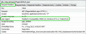 Identifying the User Agent in the HTTP Header using your Browser