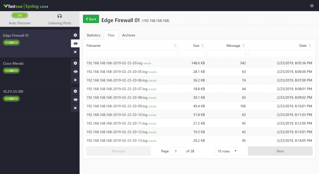 Fastvue Syslog v2.0