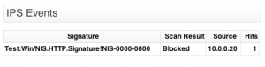 Latest Forefront TMG IPS Events Shown on the Fastvue Dashboard