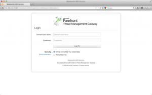 Forefront TMG Mobile Friendly Authentication Form On Desktop