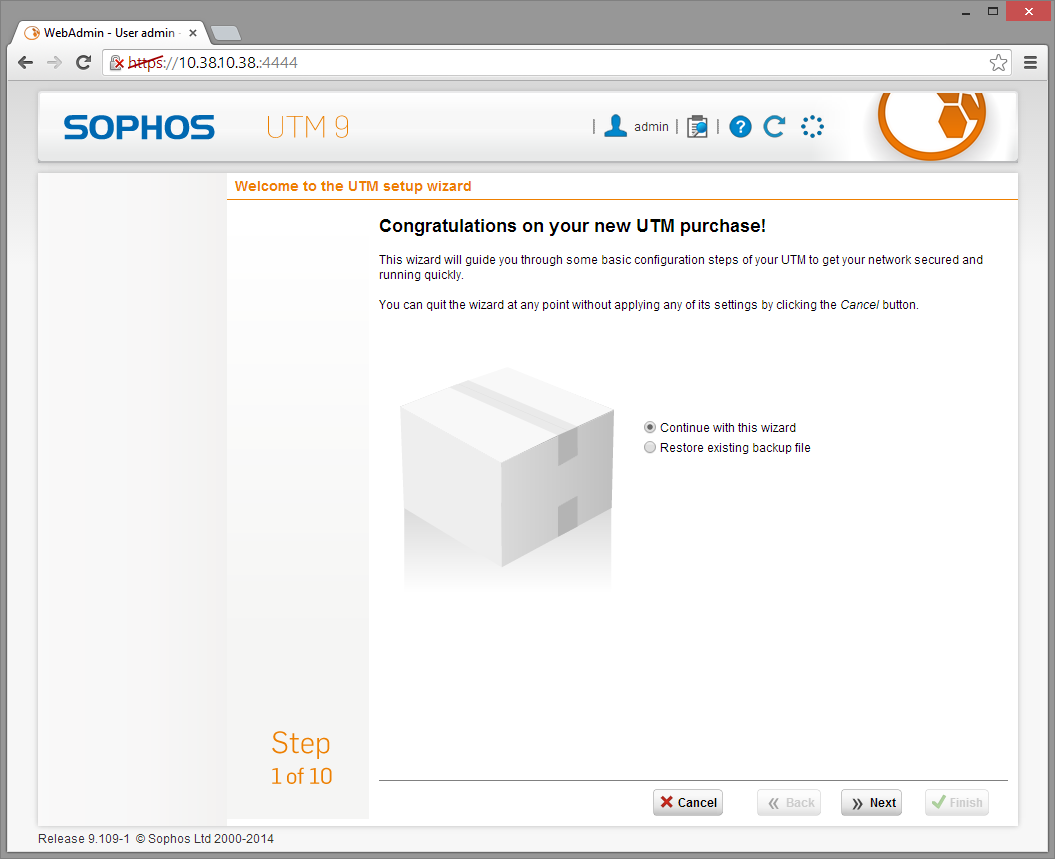 Sophos UTM Deployment - Initial Configuration Wizard 4