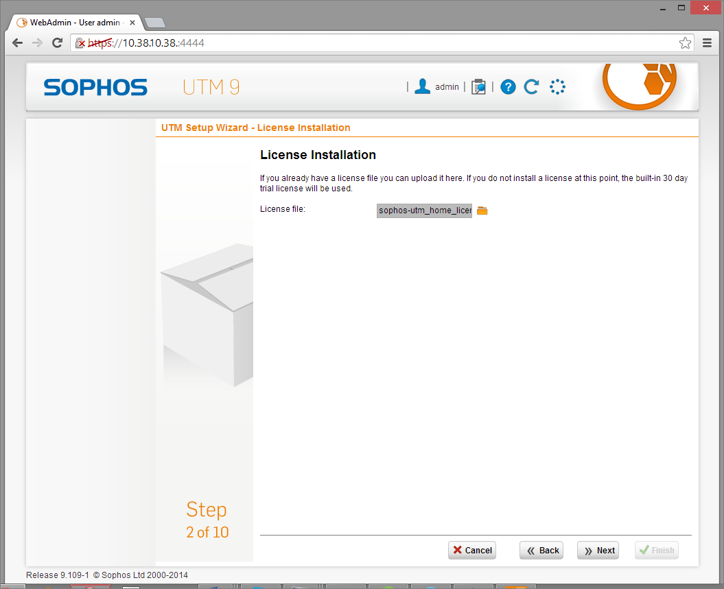 Sophos UTM Deployment - Initial Configuration Wizard 5